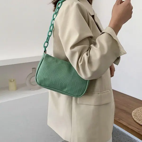 

Crocodile-print summer 2020 new versatile underarm bag Korean version style shoulder bag