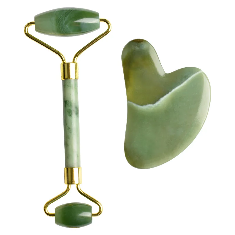

Custom Logo And Shape Green xiuyan jade roller for Facial massage Best price XiuYan Roller Face beauty