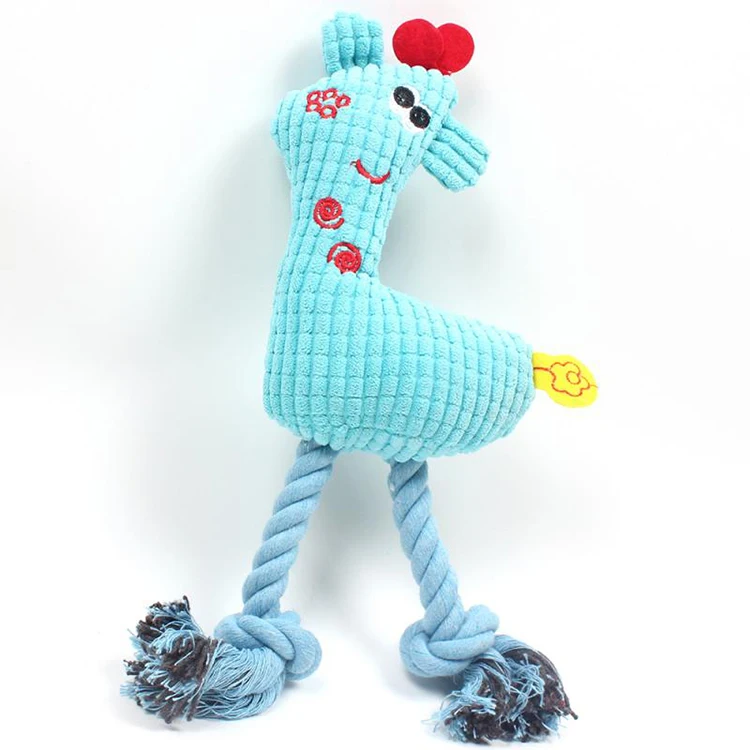 

Clean teeth massage the gums corduroy cotton dog plush pet toys
