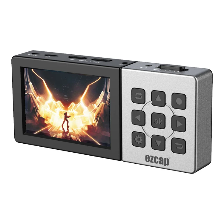 

ezcap Portable HDMI video recorder with LCD screen, Black grey