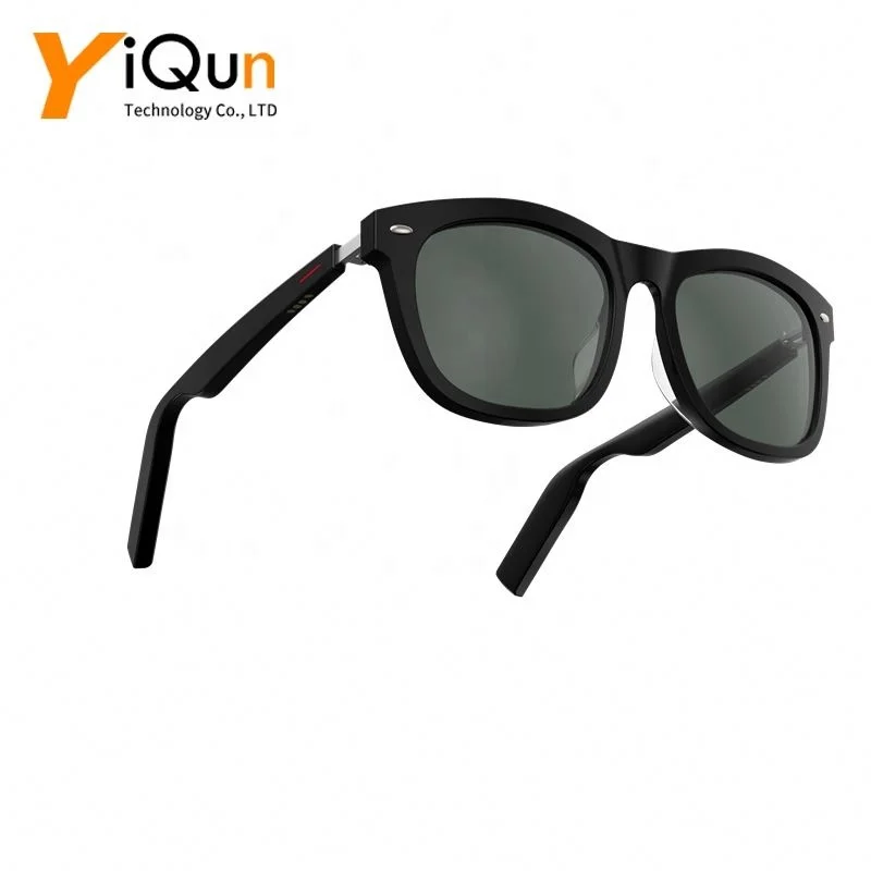 

E9 Earphone Glasses with Speaker Wireless BT Smart Audio Headphone Sunglasses, Black