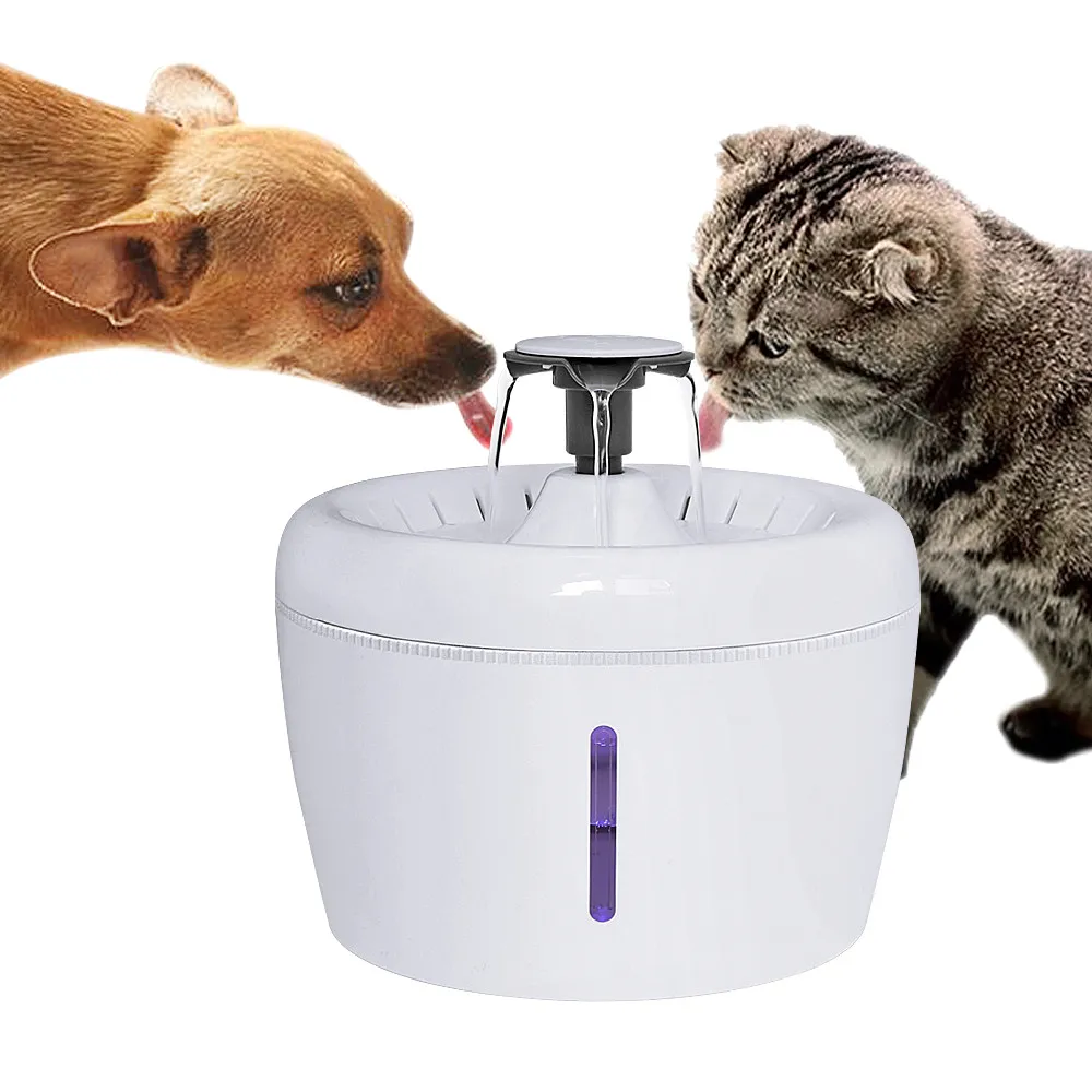 

2.5L Automatic Cat Fountain Water Drinking Feeder Bowl Pet Dog Cat Water Dispenser Mute Automatic Drinking Fountain Electric USB