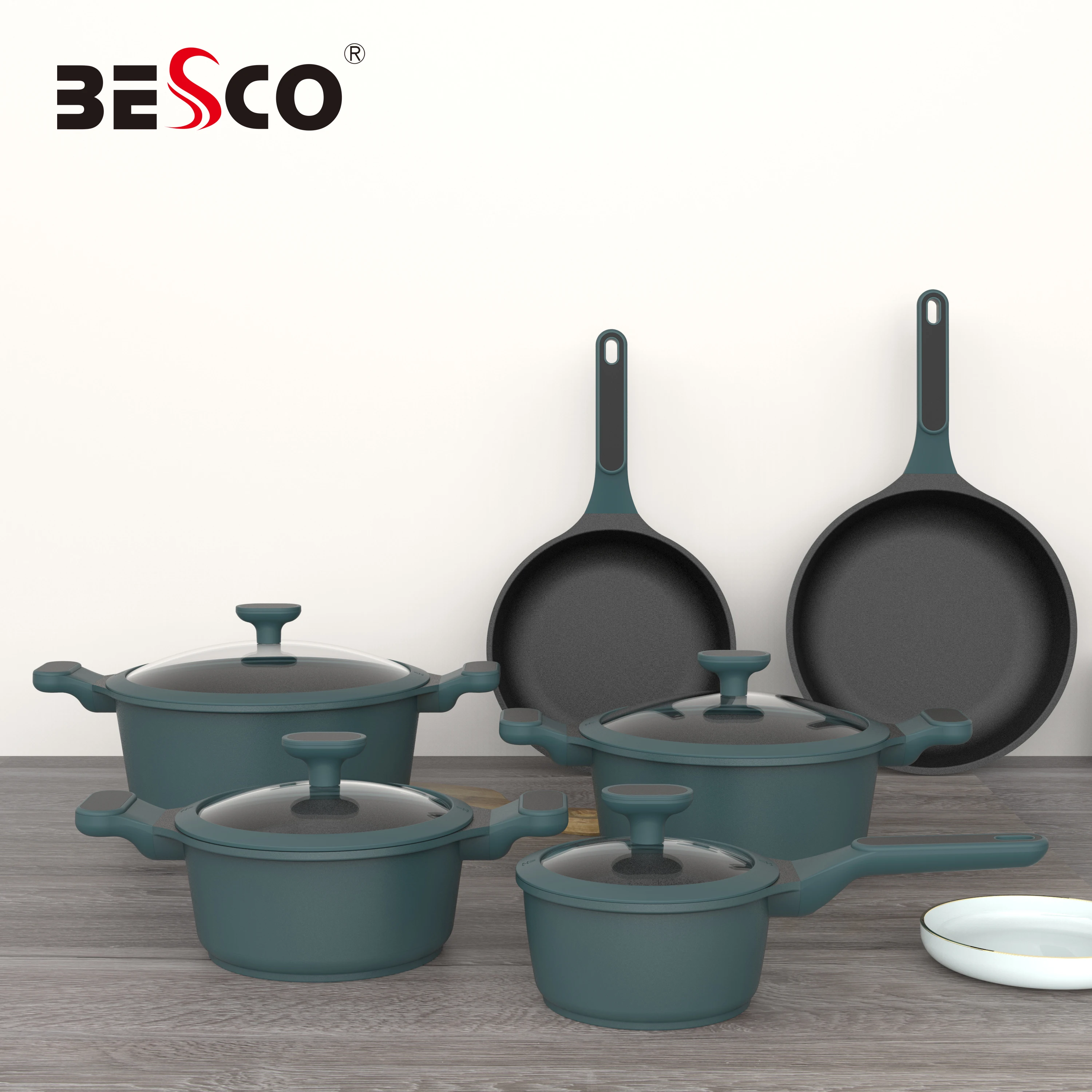 

cast aluminum cookware casseroles casseroles conjunto de assadeira de vidros temperado pan set for baby non stick cookware