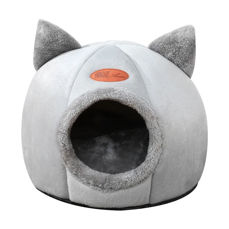 

Winter Warm Removable Pet Nest Cats Dogs Sleep In Winter Bed, Grey