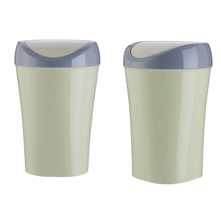 

Ideal for storing fruit peel kitchen garbage home office kitchen round waste bin, Pink green