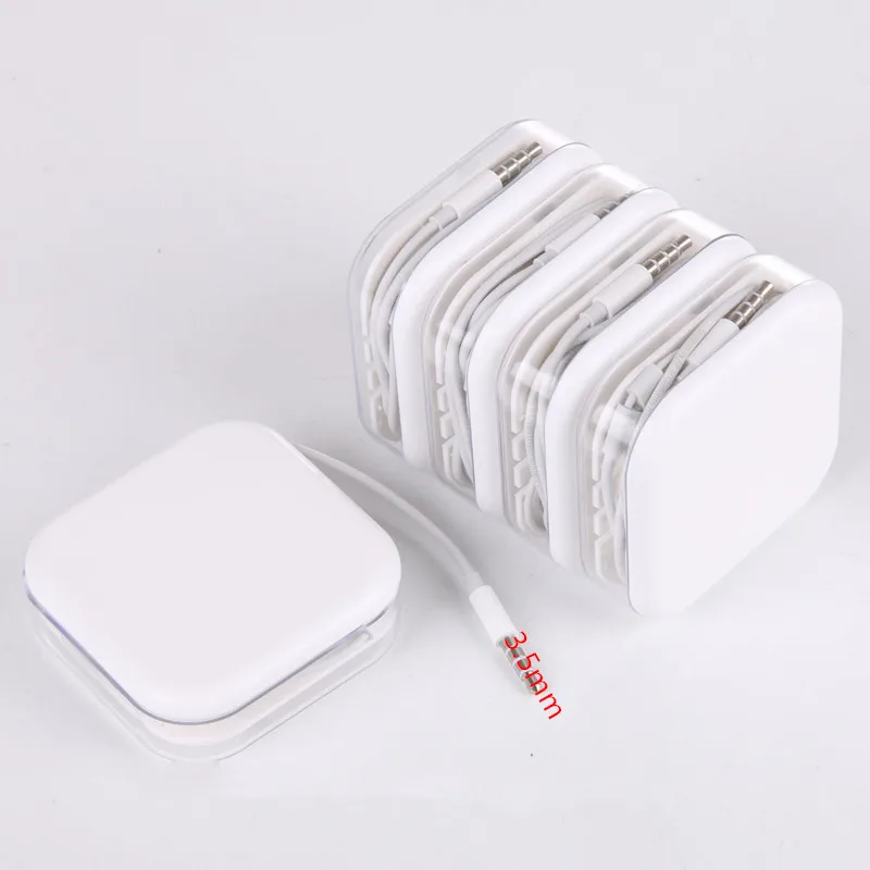 

1.2 M Earphones Wired 3.5mm With Mic 1.1M In-ear Stereo Headphone for iphone 4/5/6 Android, White
