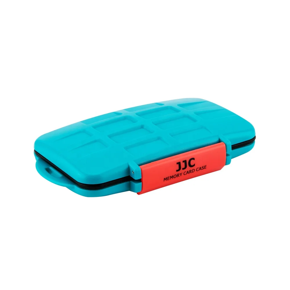 

JJC Deluxe Memory Card Case for 8 Nintendo Switch Game Card & 8 MSD Card,Water-Resistant and Shockproof, Blue