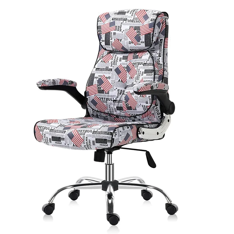 

Wholesale Executive Office Chair Computer Ergonomic Chairs With American Flag For Lumbar Support