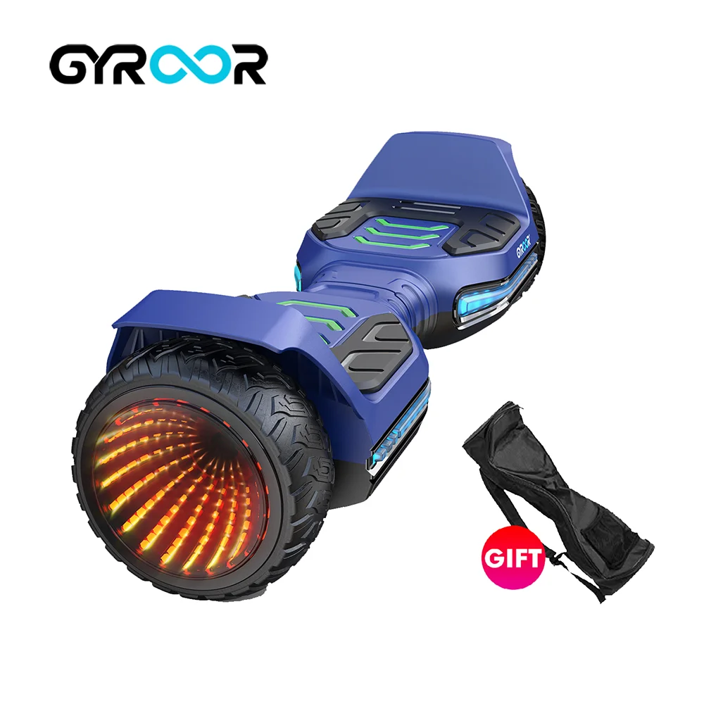 

GYROOR new cool lithium battery Electric Balance Car Adult 6.5 Inch off-Road Balance Car Two Wheel Wholesale hover hoverboard, Black,blue customizable colors