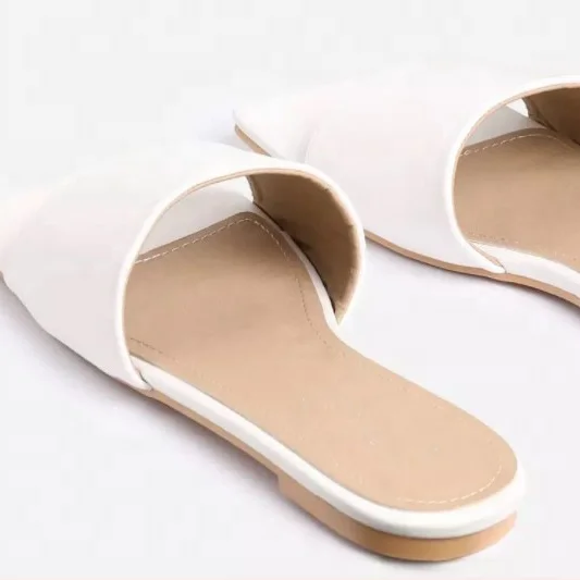 

Name Brand Casual Shoes Women PU Ladies Flat Designer Slippers For Women Sandals, 2colors