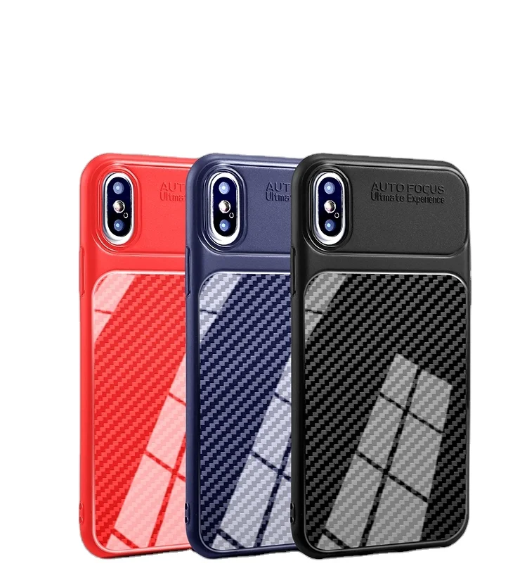 

New design carbon fiber mobile phone cover Auto Focus phone case, 3 colours