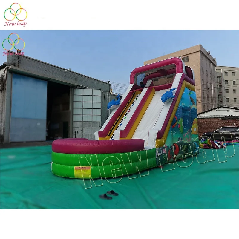

seaworld children inflatable water slide amusement equipment, Customized color