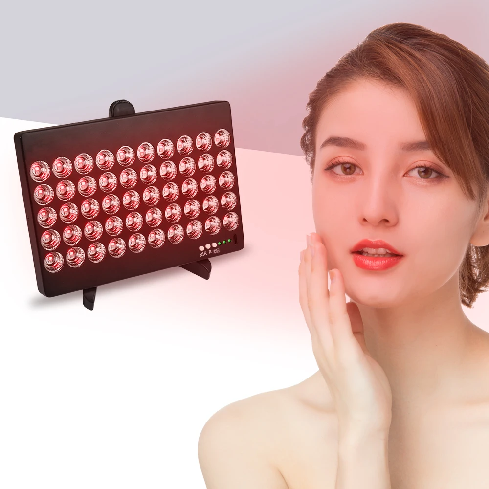 

50W 660nm 850nm Infrared Facial Skin Beauty Care Period Pain Relief Device Red Led Face Light Therapy Machines