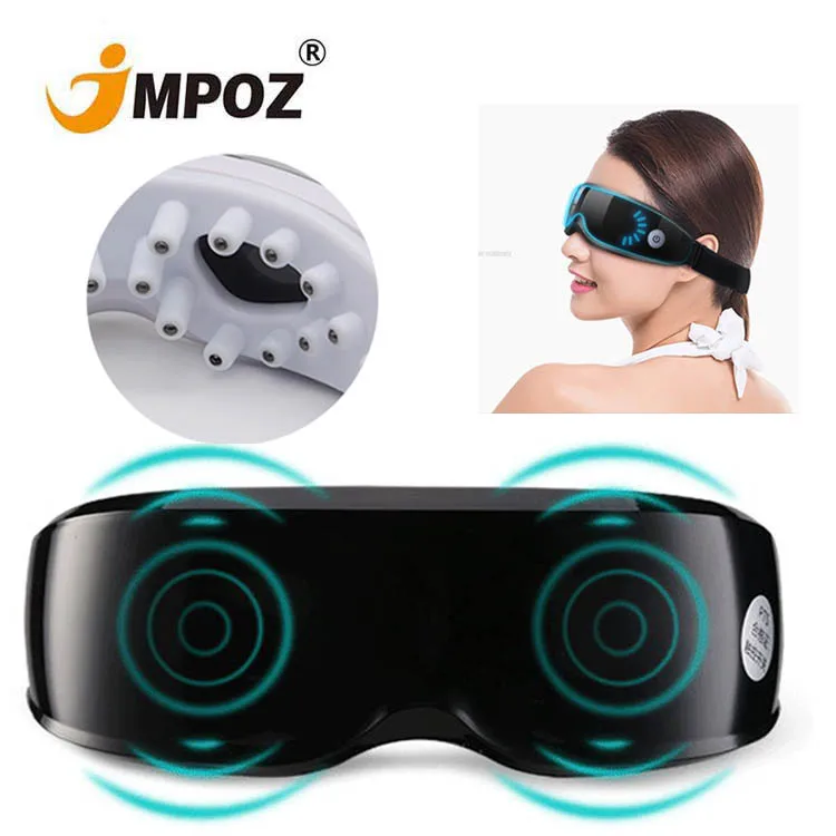 

2021 wholesale OEM woman men healthy Healthy Vibration Eye Massager OEM/ODM Effective Magnet USB Charge Cold Eye Massager, Black