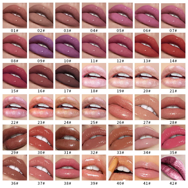 

Without Logo Lip Lacquer Moisturizing Shiny Lipgloss Non-Sticky Lipstick Long Lasting Lip gloss