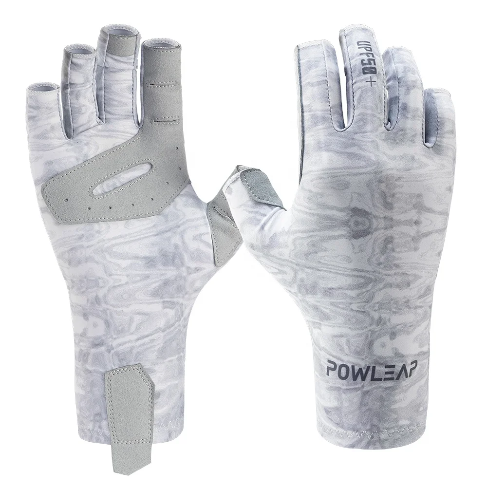 

2021 Summer Stylish Durable Lightweight Fishing Gloves Half Finger UPF50+ Sun Protection Kayaking Eater Sport Gloves