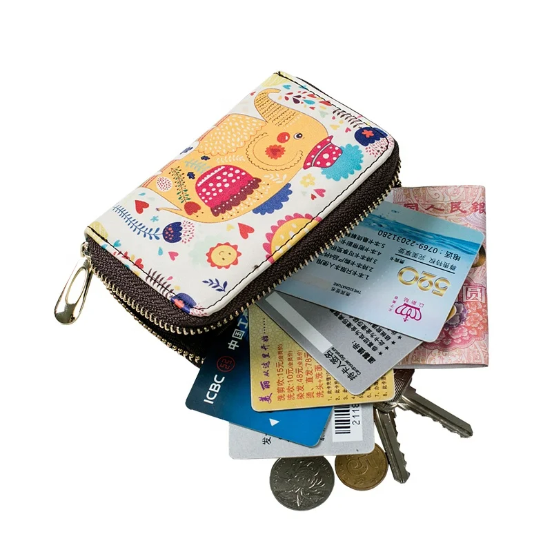 

MIYIN new Korean version of anti-theft brush organ card holder coin purse multi-card RFID card package