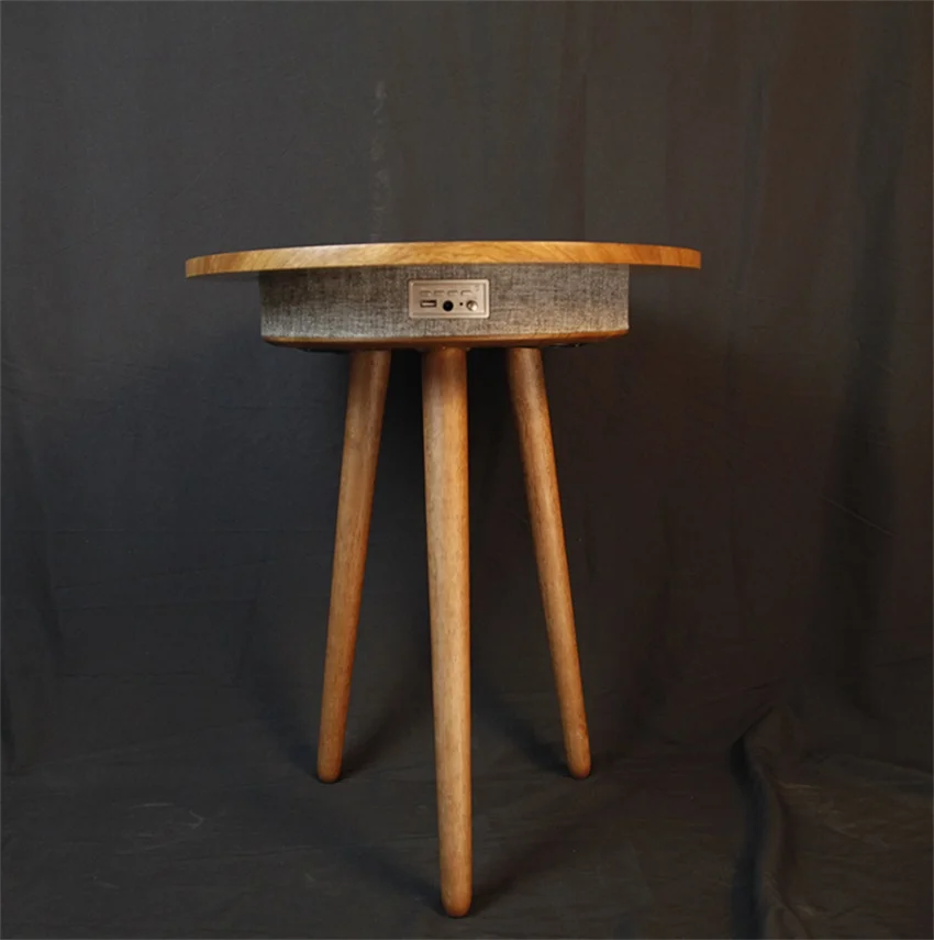 

OEM/ODM Wholesale Manufacturer Wireless Charge Coffee Table Speaker Bluetooth Wood Universal Neodymium Magnet 8 Hours HIQIYITM