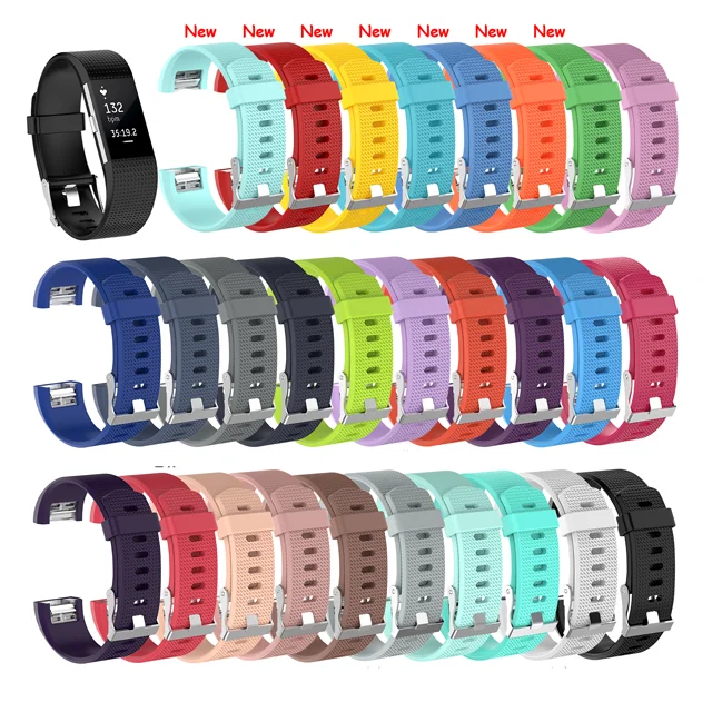 

New Arrival Hot Sale Sports Silicone Strap Watch For Fitbit Charge 2