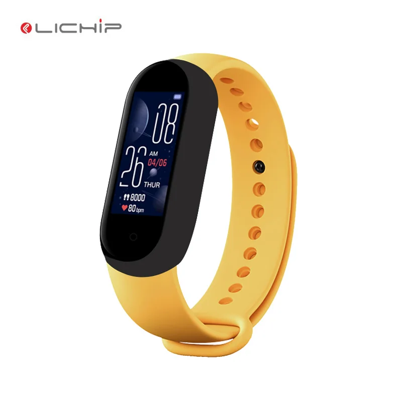 

LICHIP L218 smart watch band m5 m4 m7 m8 pro bracelet pulsera pulseras banda inteligente brazalete brazaletes pro bileklik, Black red blue