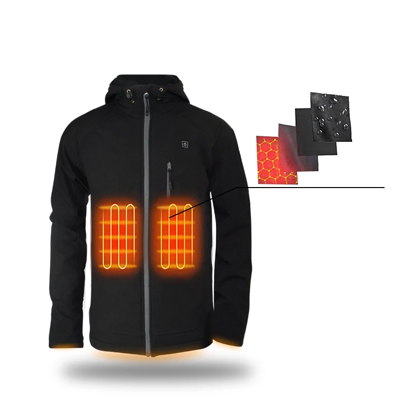 

Men's Battery Rechargeable Heated Softshell Jackets