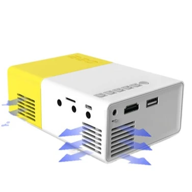 

Portable Android Home theater Mini pocket Projector YG300 Yellow Black color, White and yellow