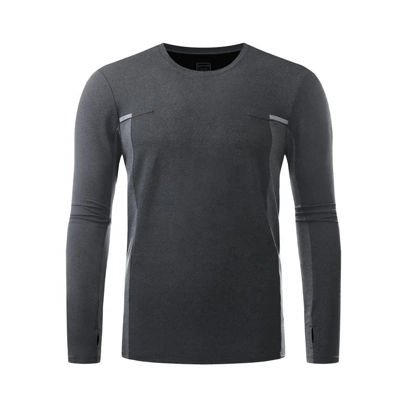 

2021 Wholesale Spring Sublimation Thickening Blank Piece Black Fitness Sports Men's Tshirt, Gray color