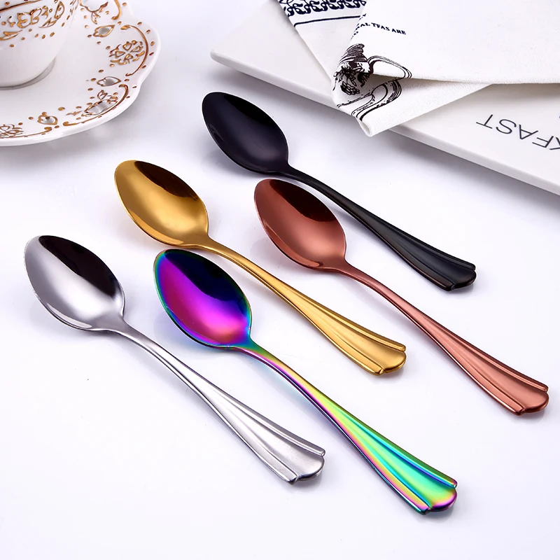 

Hot-selling Stainless Steel Vacuum 4 Sets Tableware Hotel Supplies Gold-plated Tableware, Customized