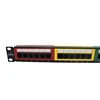 OEM UTP RJ45 1U 2U CAT5 CAT5E CAT6 24 port 48-port network patch panel 19 inch