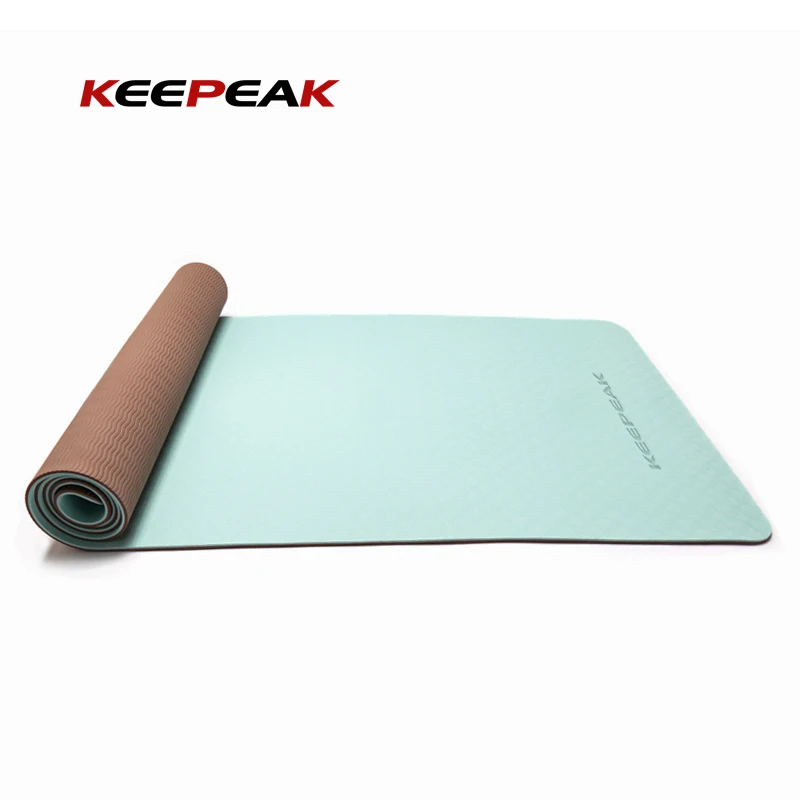 

Keepeak Factory Direct High Quality 10mm tpe personalised yoga mat non-slip yoga mat with logo from China manufacturer, 12 regular colors
