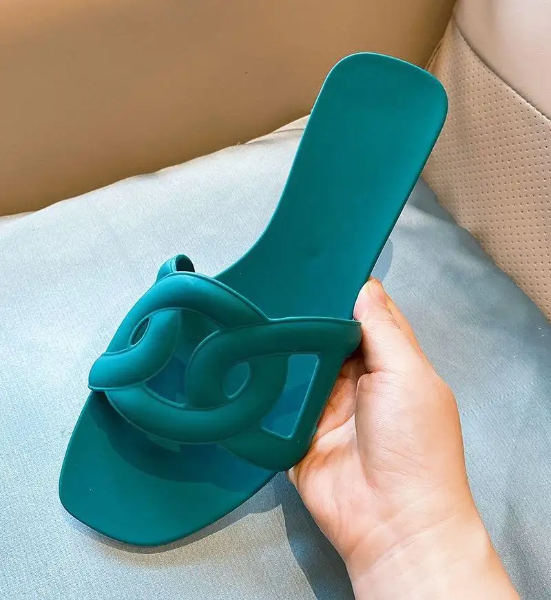 

W&A 2020 Summer street fashion flat with ladies sandals&slippers candy color design jelly shoes women