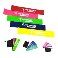 

Gym Sports Exercise Stretch Latex Loop Elastic Latex Resistance Band set of 5