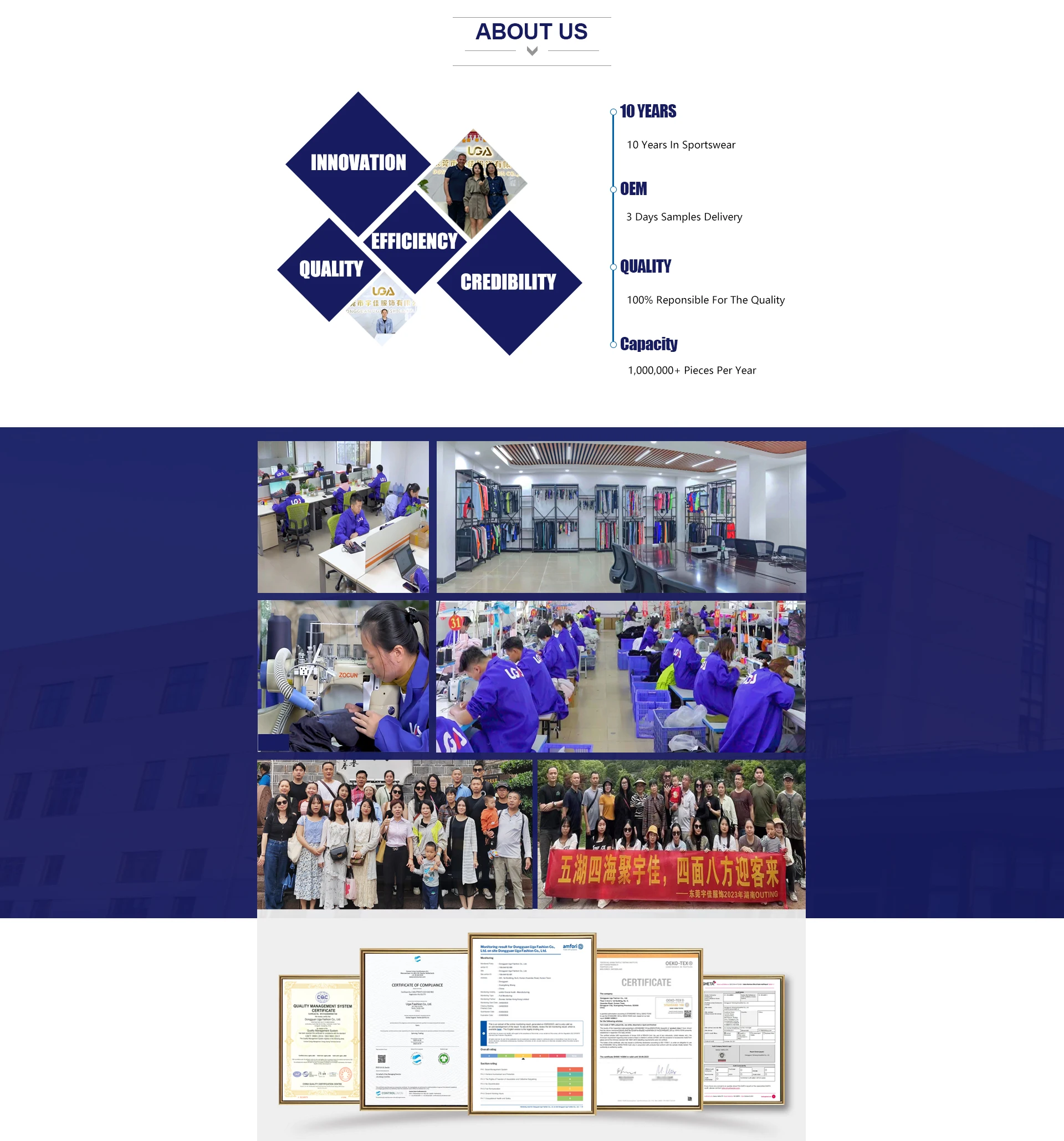 Dongguan Uga Fashion Co., Ltd. Activewear, Sweatpants