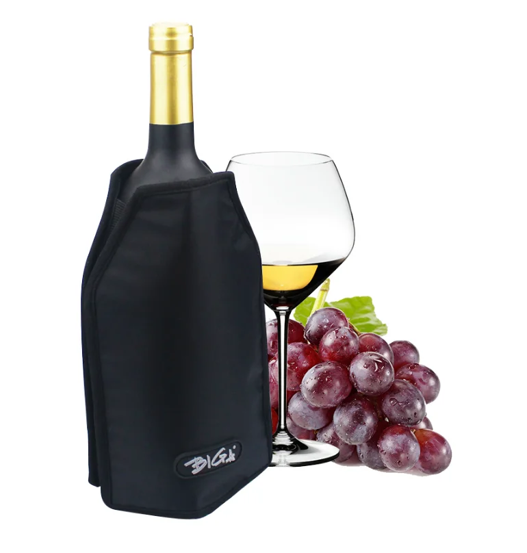 

Hot Selling Sublimation Neoprene Can Cooler With Low Price Nylon Sleeve Wine Champagne Cooler Bag With Elastic Sustantial Gel, Customized