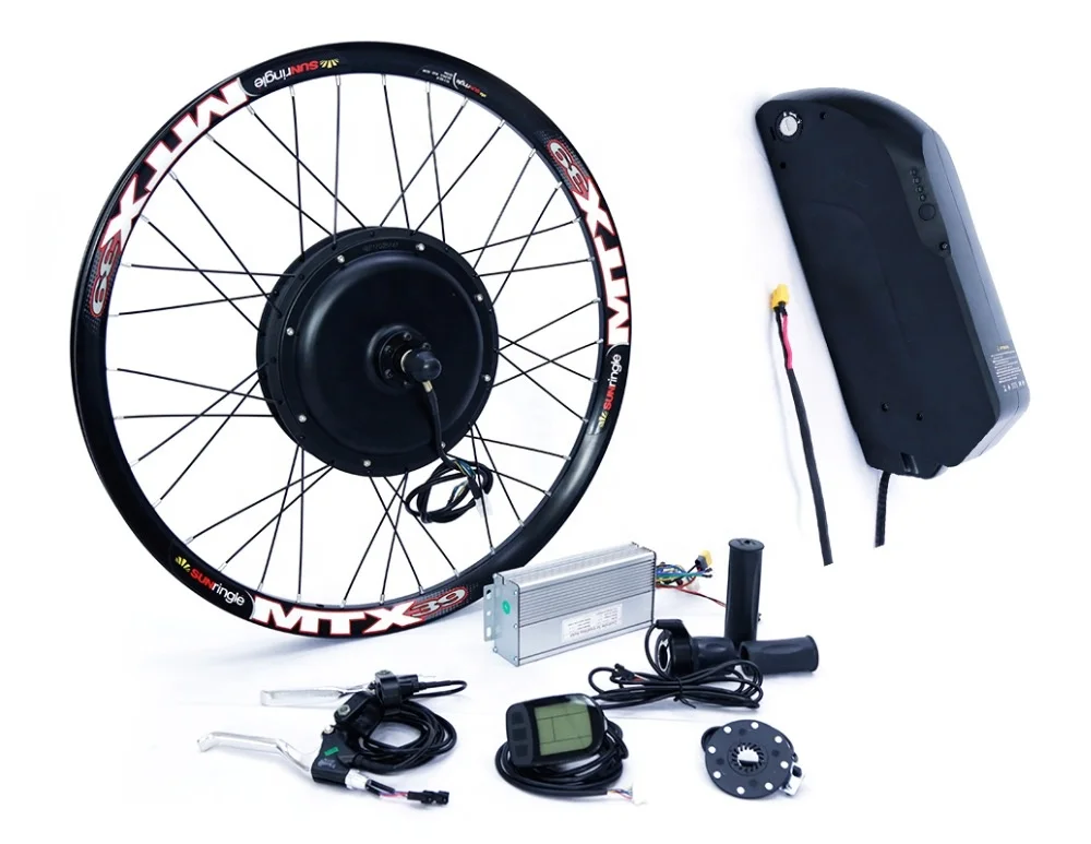 

26" electric bike ebike conversion kit with battery 2000w