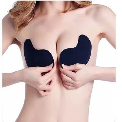 

Wholesale Adhesive Women Bra Strapless Sticky Invisible Silicone Bra For Backless Dress Nipple Covers Nude, Transparent
