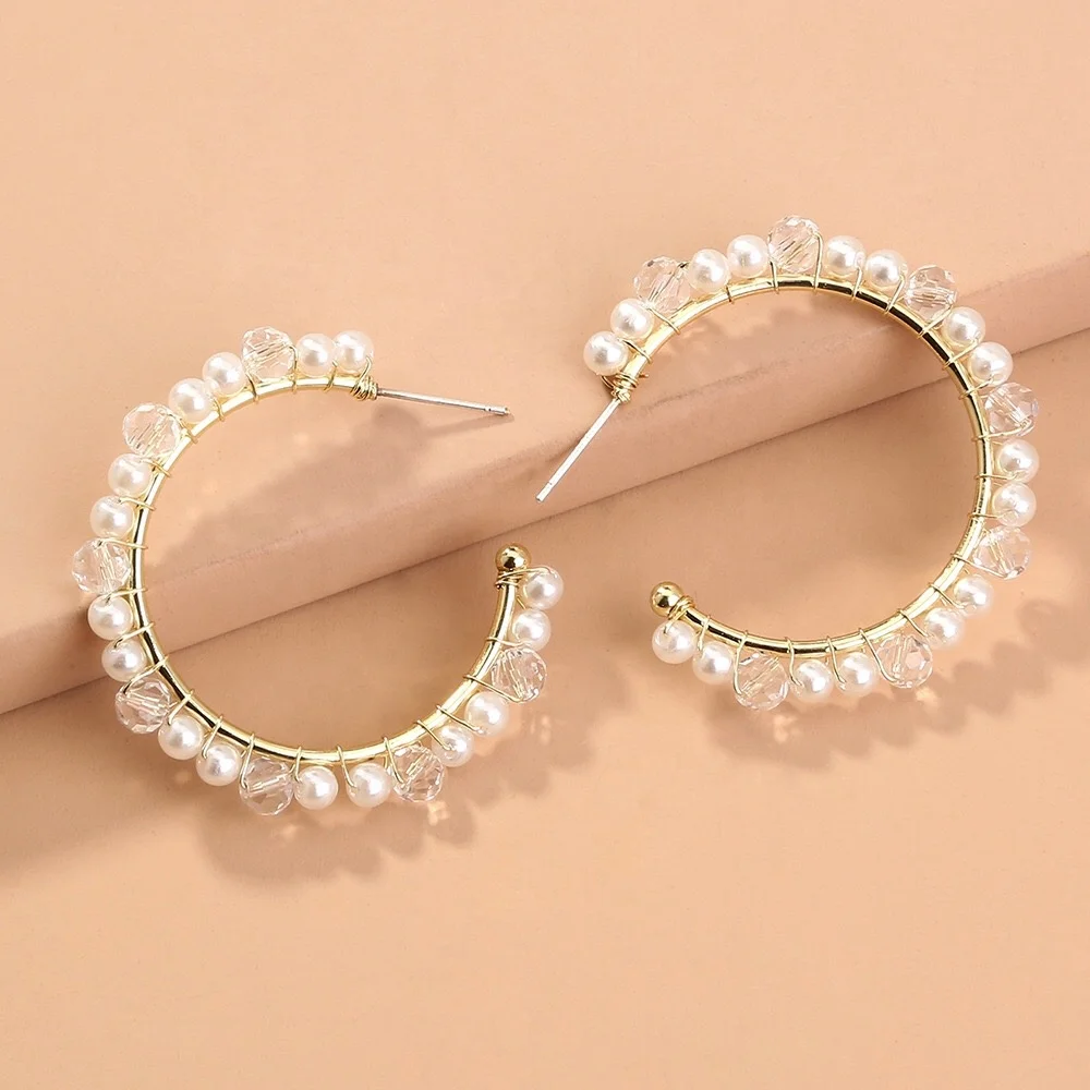 

SE184 New Arrivals Best Sellers Jewelry Leopard Hoop Gold Colorful Round Stud Hoop Women Earrings 2021 for outdoors