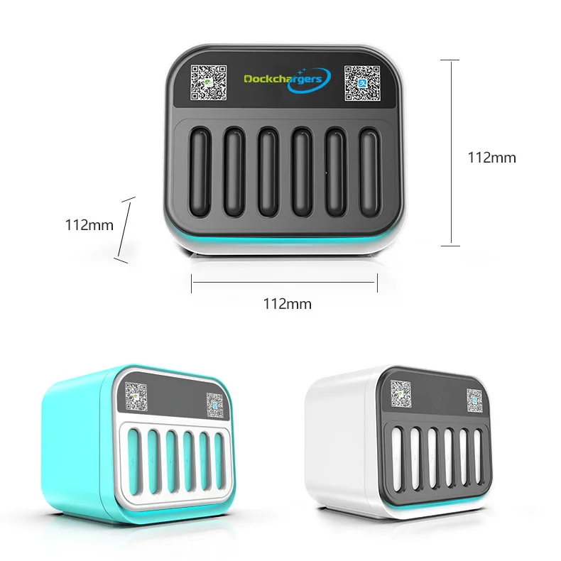 

Dockchargers New model Sharing power bank station with 6pcs power bank and with lights, Customized