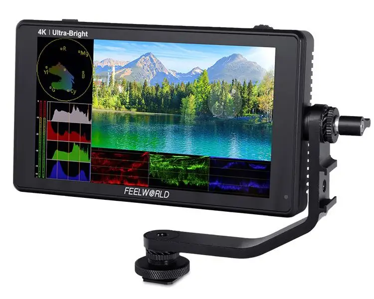 

FEELWORLD LUT6S LUT6 6 Inch 2600nits HDR/3D LUT Touch Screen DSLR Camera Field Monitor 3G-SDI 4K 1920X1080 IPS Panel