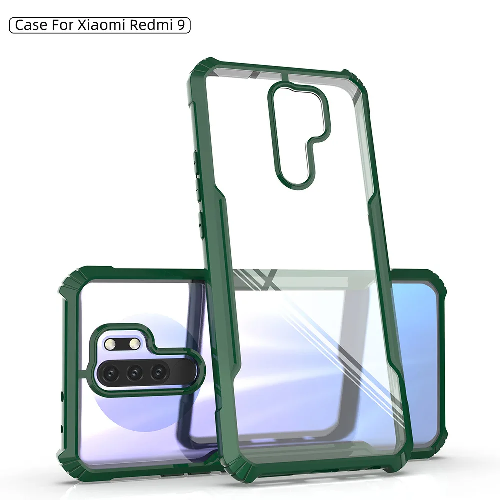 

2020 armor defender robot TPU+PC shockproof line phone case for xiaomi REDMI 9 blade case