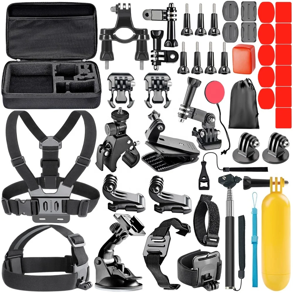 

61 In 1 Complete Go pro heros 9 Action Camera Accessories Heros 8 Black Edition Accessories Go pro Heros 9 8 7 6 5 4 3