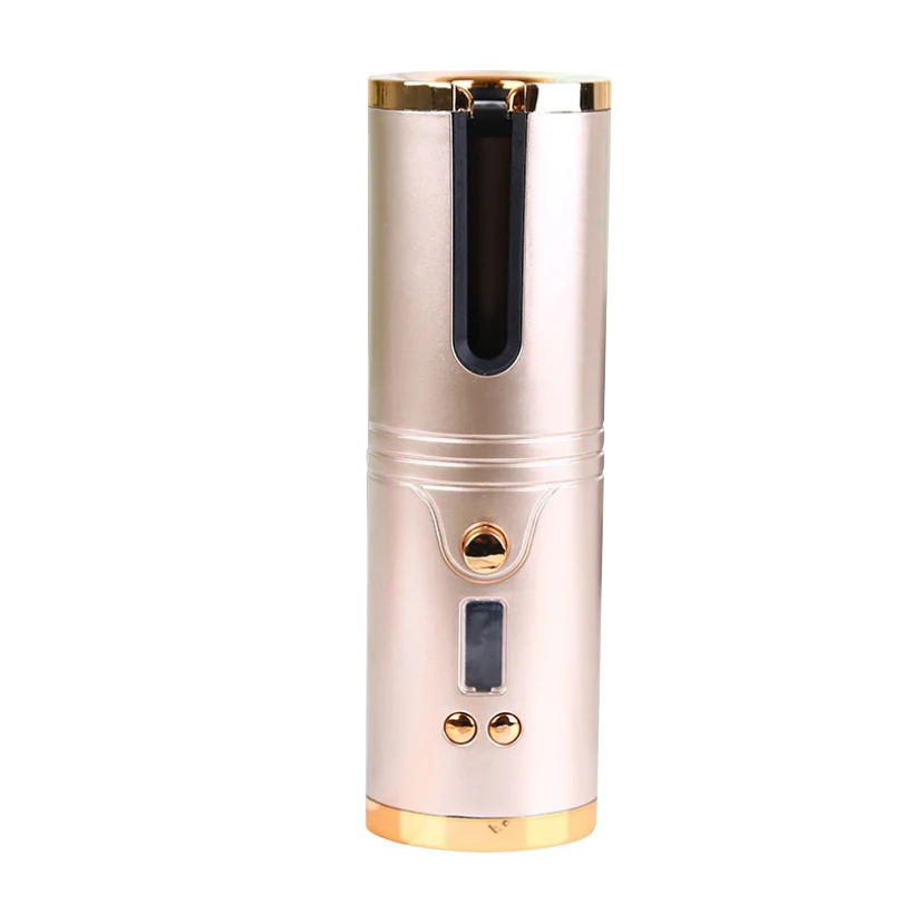 

High quality cordless automatic rotating fast heating pratical hot curling iron for also using as a moblie power supply
