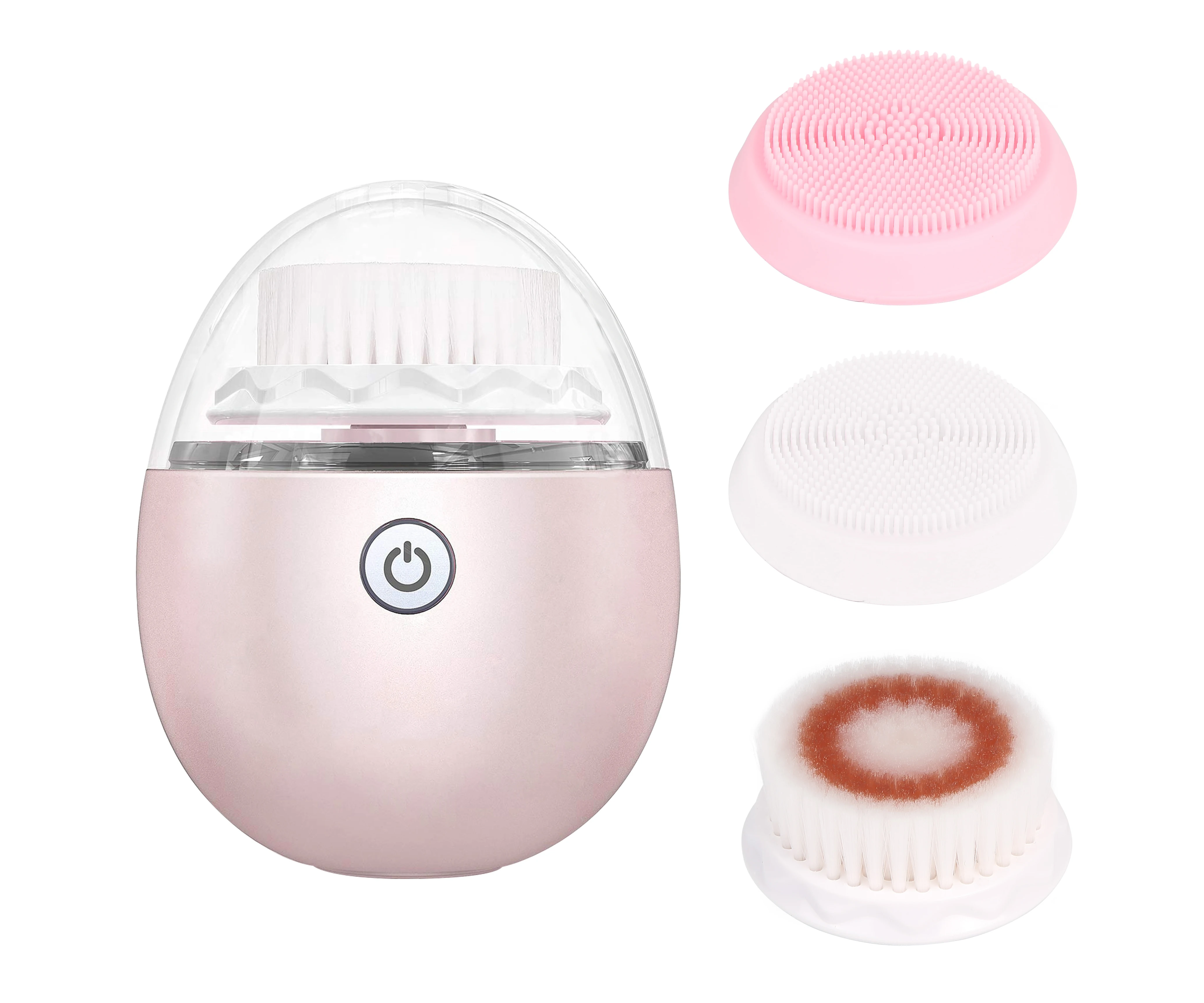 

AIFREE unique beauty products mini pink face cleansing brush 2021 deep cleaning sonic electric silicone face brush brosse visage