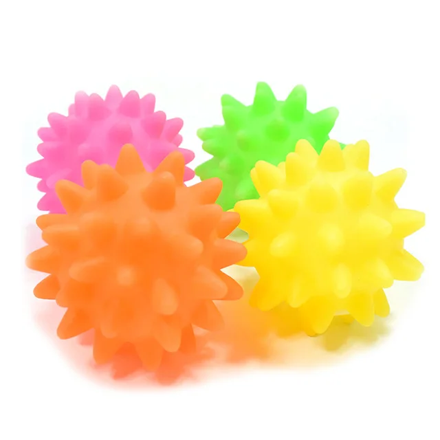 

Squeaky Pet Dog Ball Toys for Small Dogs Rubber Chew Puppy Toy, Green