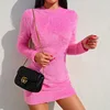 New 2019 sexy fall fashion clothing body con velvet women-dresses outfits
