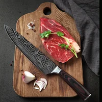 

Hot sale damascus 7Cr17 stainless steel 8 inch chef knife chopper knife slicing knife