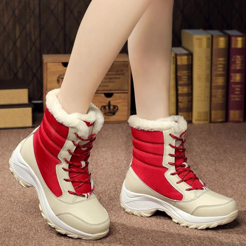 

Elastic leather upper Latest simple pointy Toe With Heel Winter middle long women boots