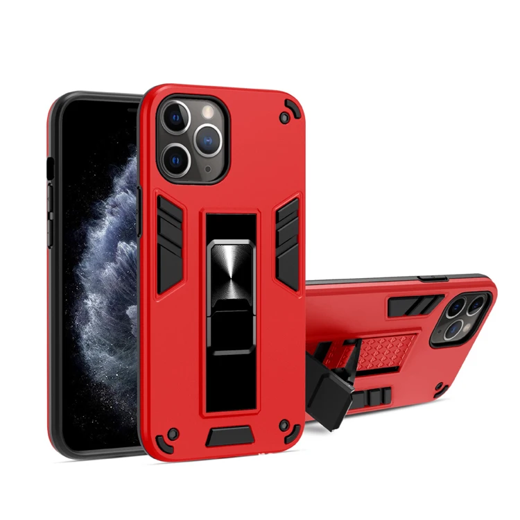 

2021 Hot Sale Heavy duty cell phone case with car phone holder Soft TPU Hard PC Rugged mobile phone case for iPhone 12 Pro Max, Customized designs