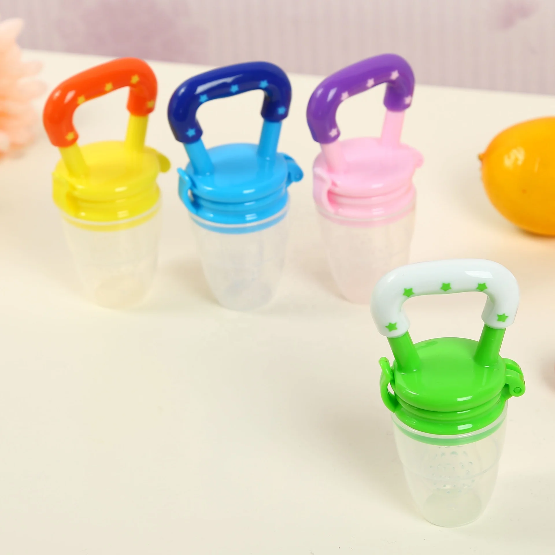 
Wholesale cheap mini cute baby silicone fruit feeder nipple pacifier 