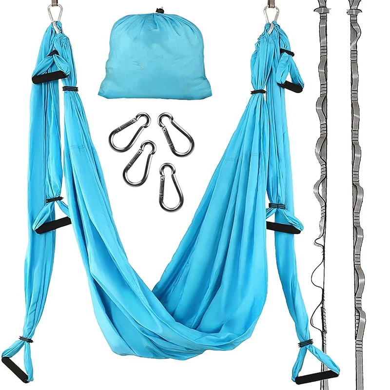 

Swing with Extension Straps Antigravity Yoga Hammock Aerial Trapeze Sling Inversion Tool for Home Gym Fitness